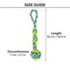 Zeus Fitness Rope & TPR Ball Tug Fetch Dog Toy - Green/Blue_02