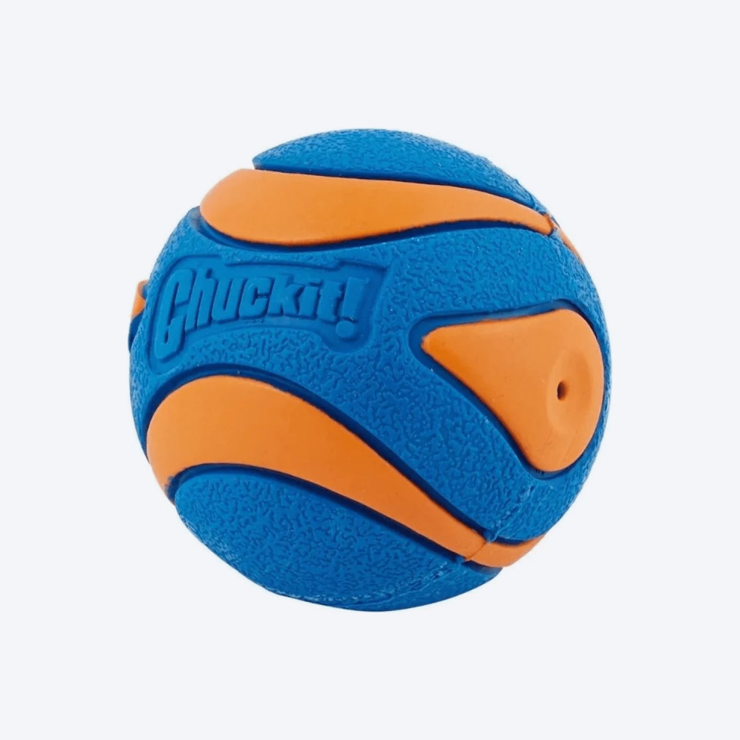 Chuckit! Ultra Squeaker Ball Dog Toy - Blue & Orange - Heads Up For Tails