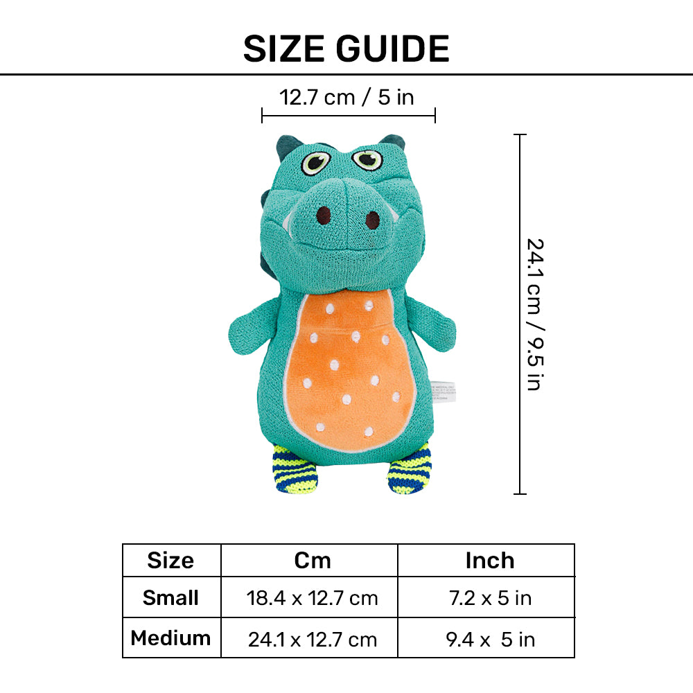 KONG Whoopz Gator Plush Dog Toy_05