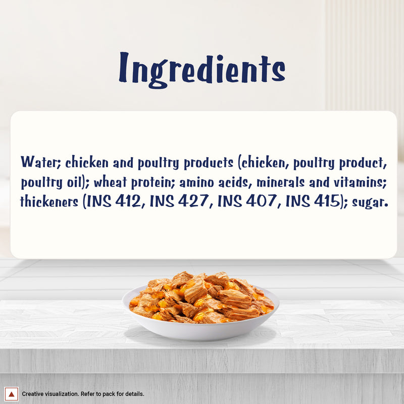 Purina Felix With Chicken In Jelly Adult Cat Wet Food - 85 g - Heads Up For Tails