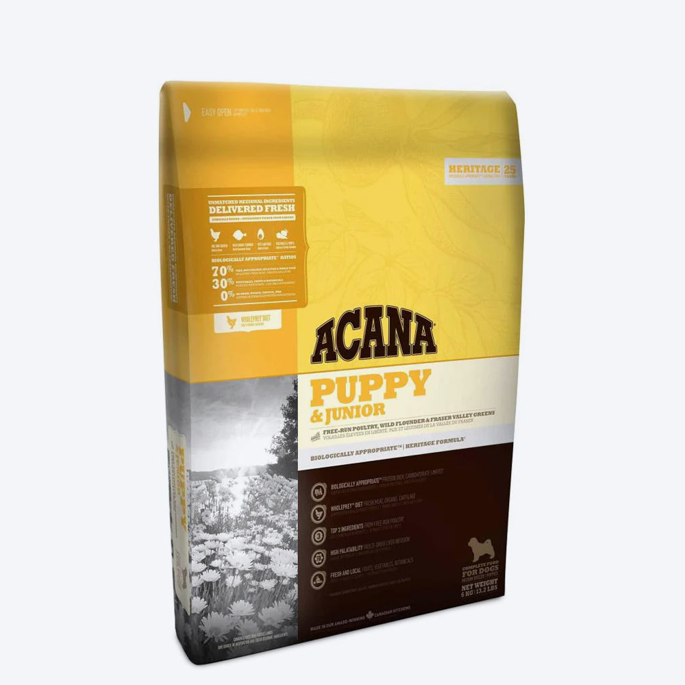 Acana Mini & Medium Breed Junior Dry Puppy Food - Heads Up For Tails