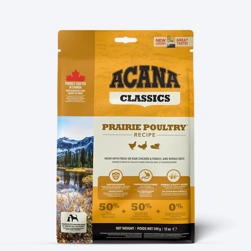 Acana Classic Prairie Poultry Dry Dog Food - All Breeds & Ages - Heads Up For Tails