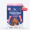 HUFT Calcium Chews Bite-Sized Bone Treats For Dog - Strawberry Flavour - Heads Up For Tails