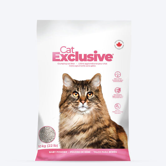 Intersand Cat Exclusive Clumping Cat Litter - Baby Powder - 10 kg