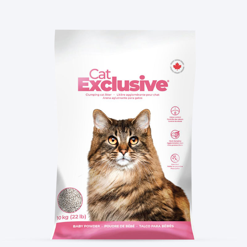 Intersand Cat Exclusive Clumping Cat Litter - Baby Powder - 10 kg