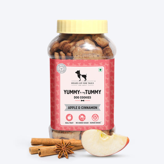 HUFT YIMT Apple & Cinnamon Vegetarian Dog Biscuits - Heads Up For Tails