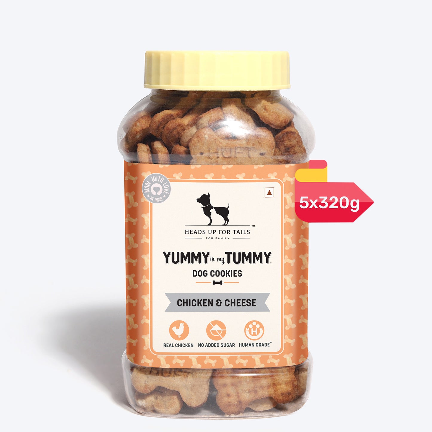 HUFT YIMT Chicken & Cheese Dog Biscuits - Heads Up For Tails