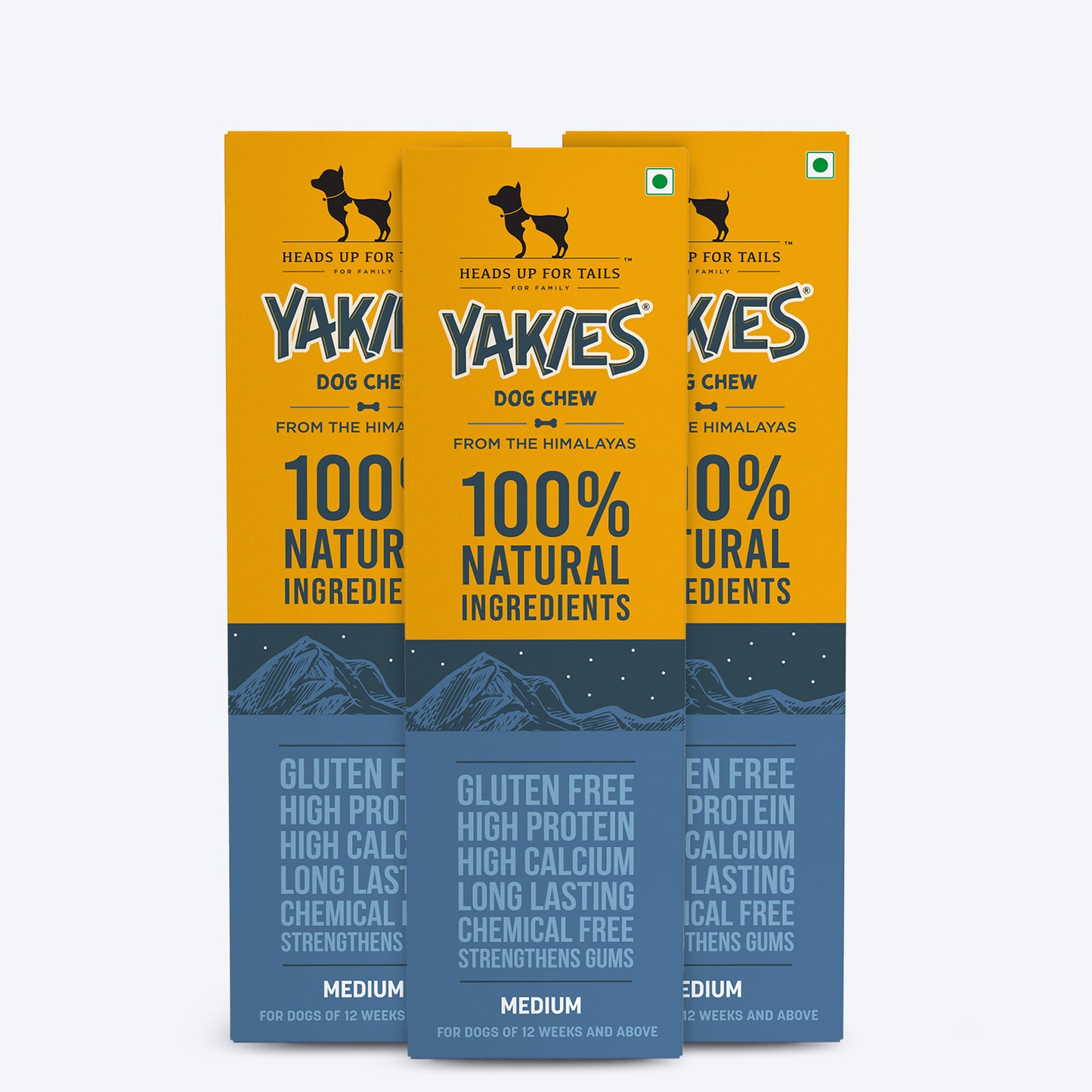 HUFT Yakies Vegetarian Natural Chew Bone - Old GS - Heads Up For Tails