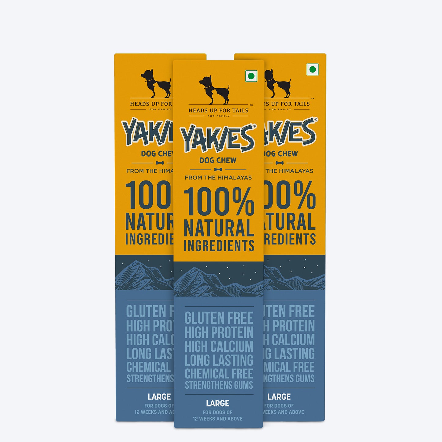 HUFT Yakies Vegetarian Natural Chew Bone - Old GS - Heads Up For Tails