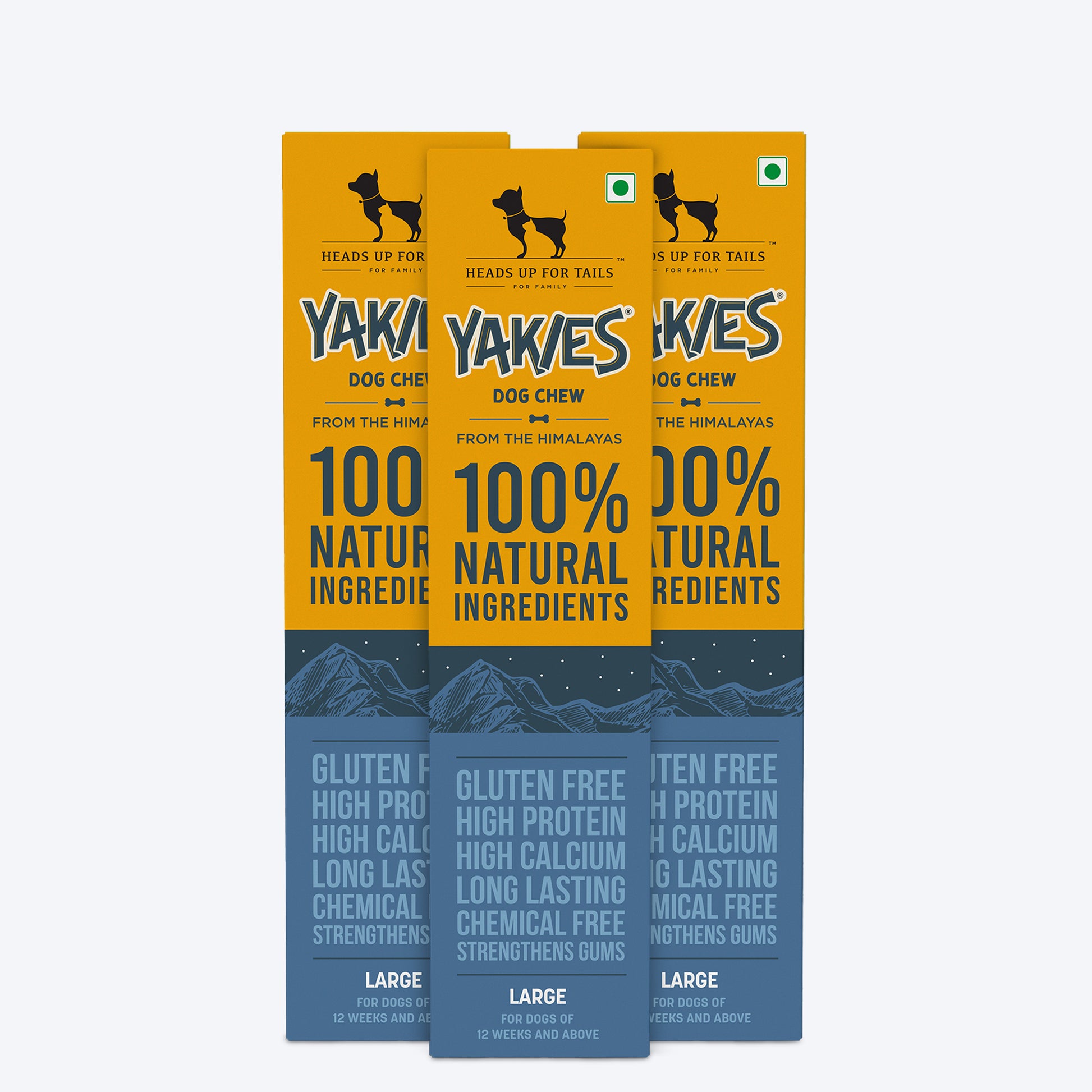HUFT Yakies Vegetarian Natural Chew Bone - Old GS - Heads Up For Tails