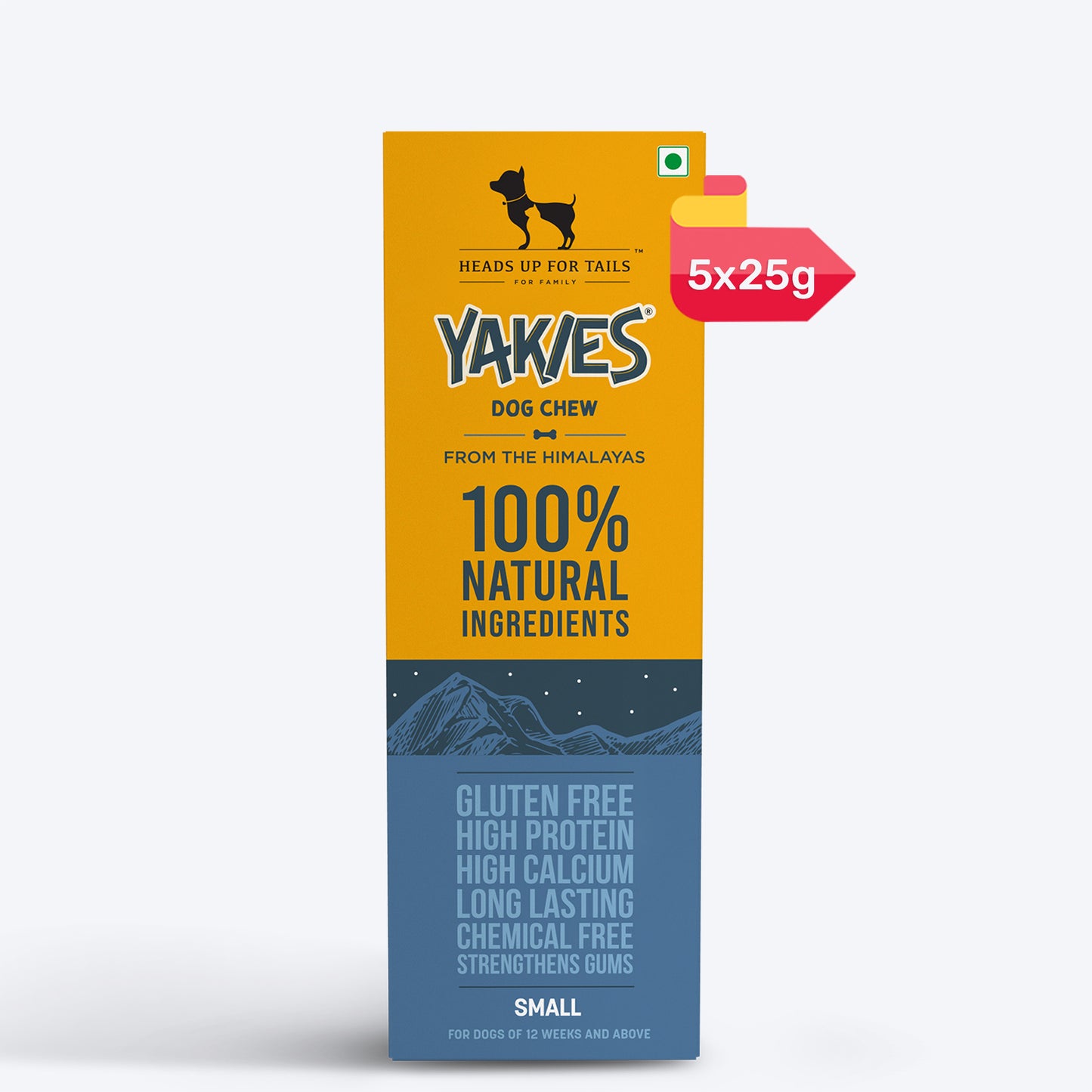 HUFT Yakies Vegetarian Natural Chew Bone - Old GS - Heads Up For Tails