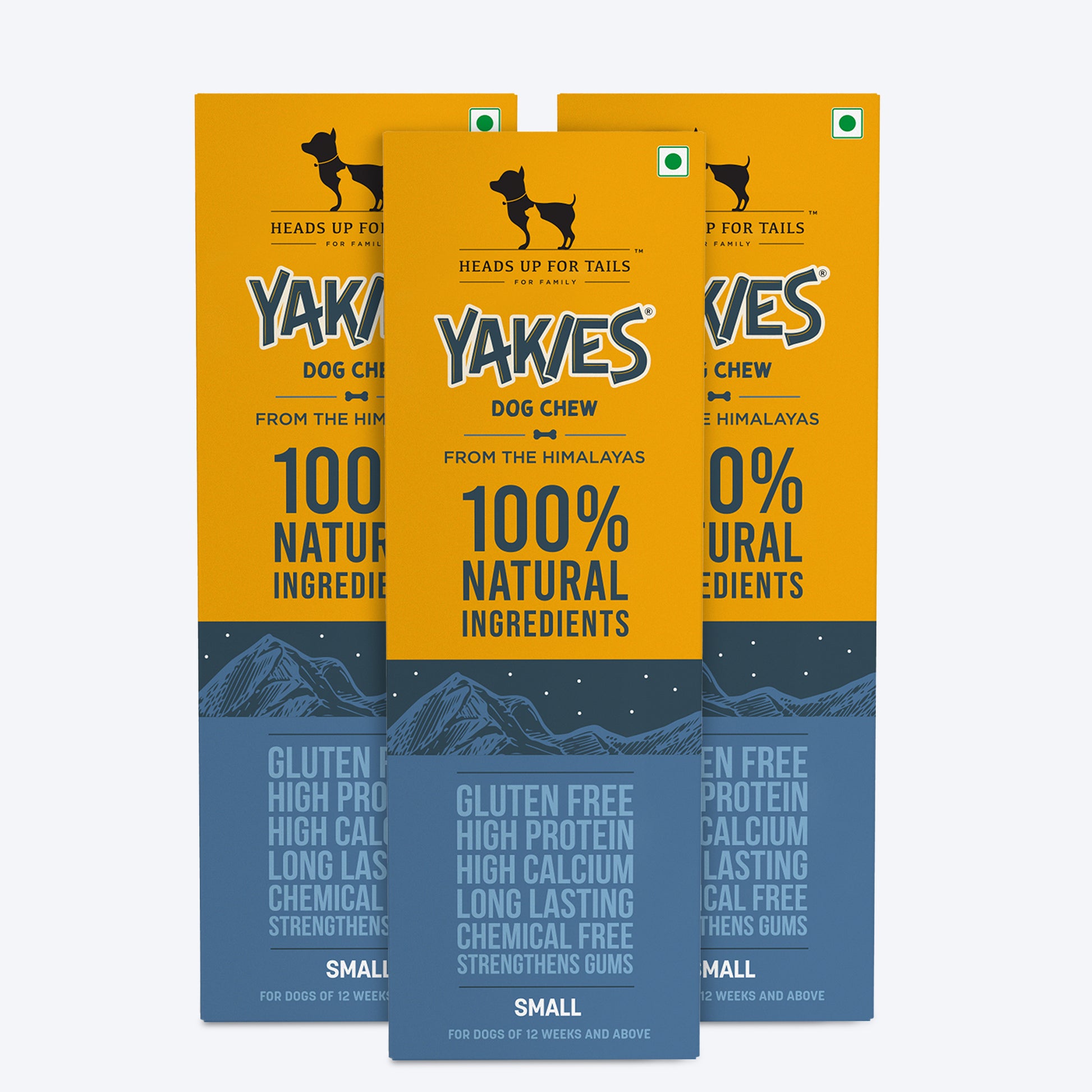HUFT Yakies Vegetarian Natural Chew Bone - Old GS - Heads Up For Tails