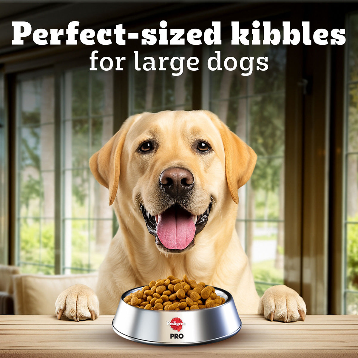 Pedigree PRO Expert Nutrition Lactating/Pregnant Mother & Puppy Starter (3-12 Weeks) Large Breed Dog Dry Food - Heads Up For Tails