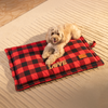 HUFT Love Plaid Mat For Dog - Red & Black - Heads Up For Tails