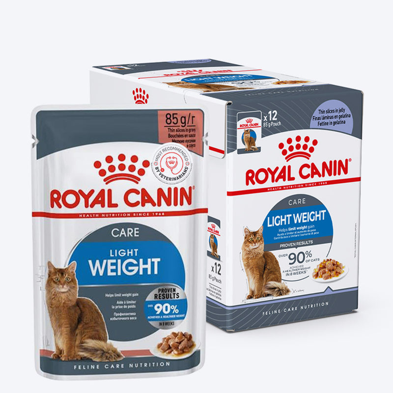 Royal Canin Light Weight Care Wet Cat Food - 85 g packs - Heads Up For Tails