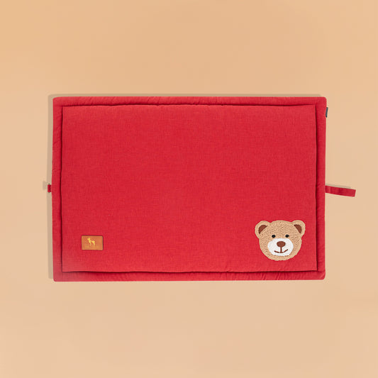 HUFT Snuggle Bear Mat For Dog - Red - Heads Up For Tails