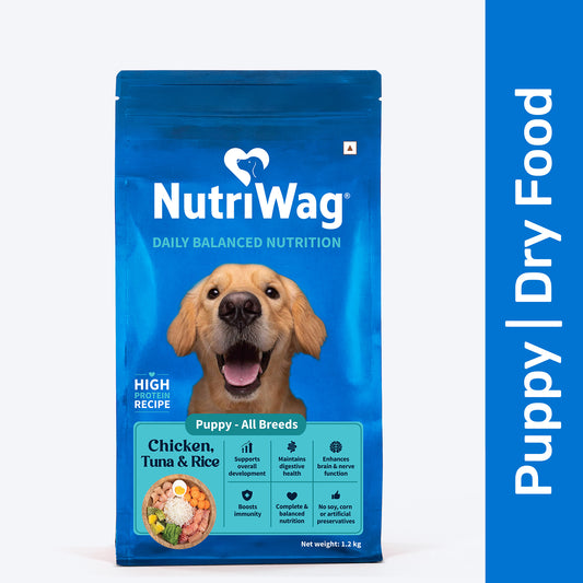 NutriWag Chicken, Tuna & Rice Dry Food For Puppy