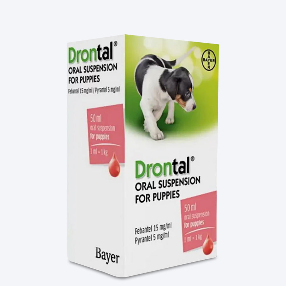 Bayer Drontal Syrup For Puppies - 20 ml - Heads Up For Tails