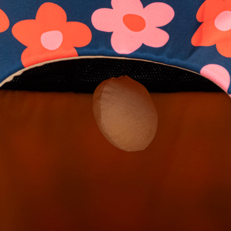 HUFT Flower Frenzy Tent Bed For Cat & Puppies - Navy - Heads Up For Tails