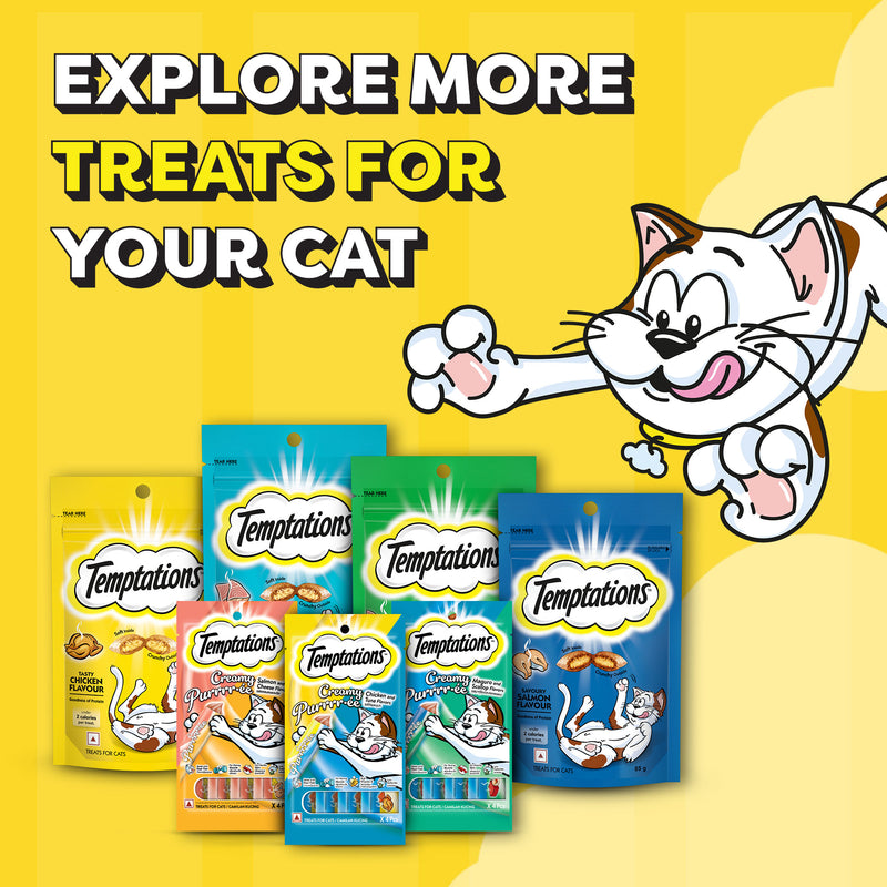 Temptations Cat Treat Seafood Medley Flavour - 85g - Heads Up For Tails