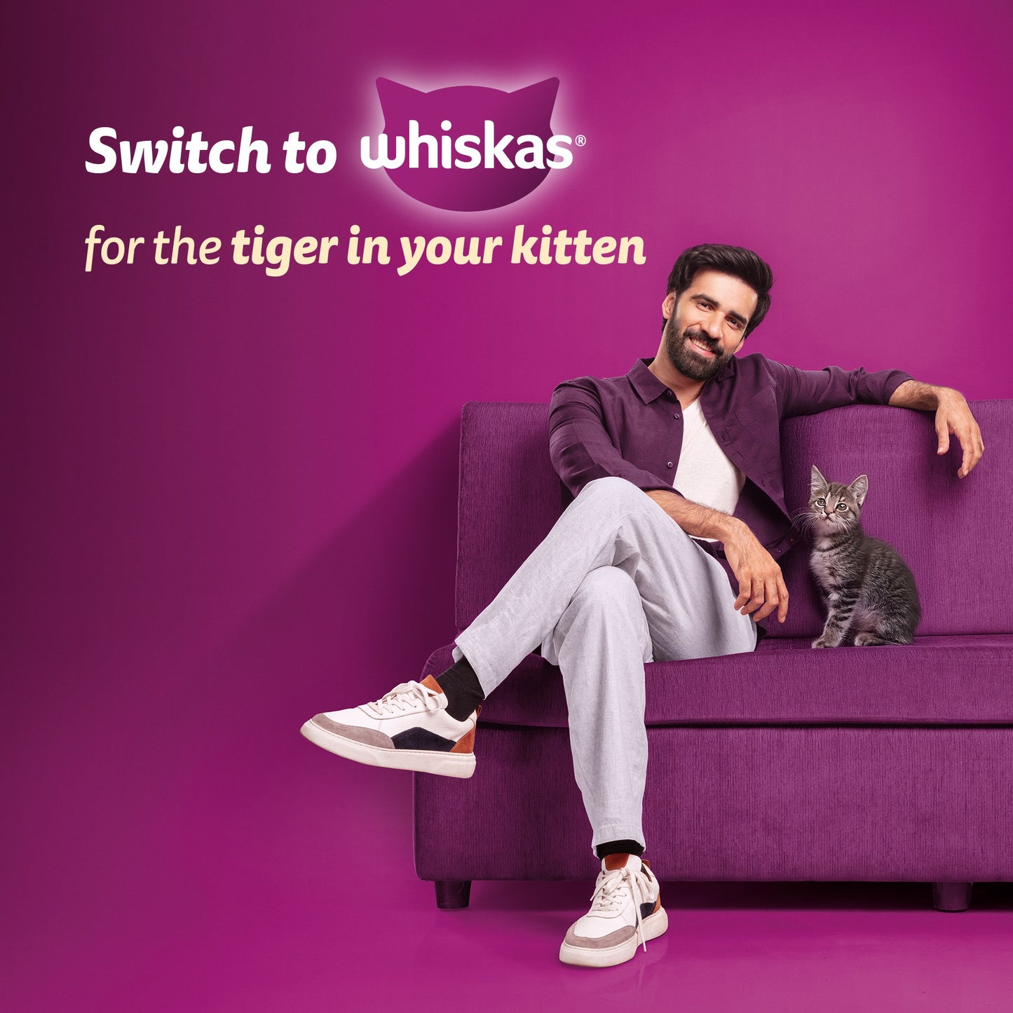 Whiskas Mackerel Flavour Dry Food For (2-12 Months) Kitten - Heads Up For Tails