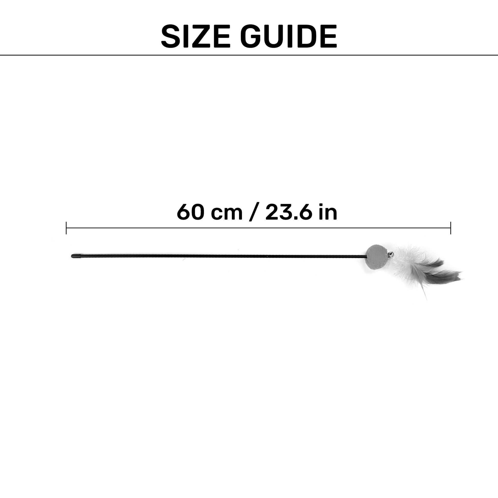 HUFT Softie Wand Toy For Cat - Assorted - Heads Up For Tails