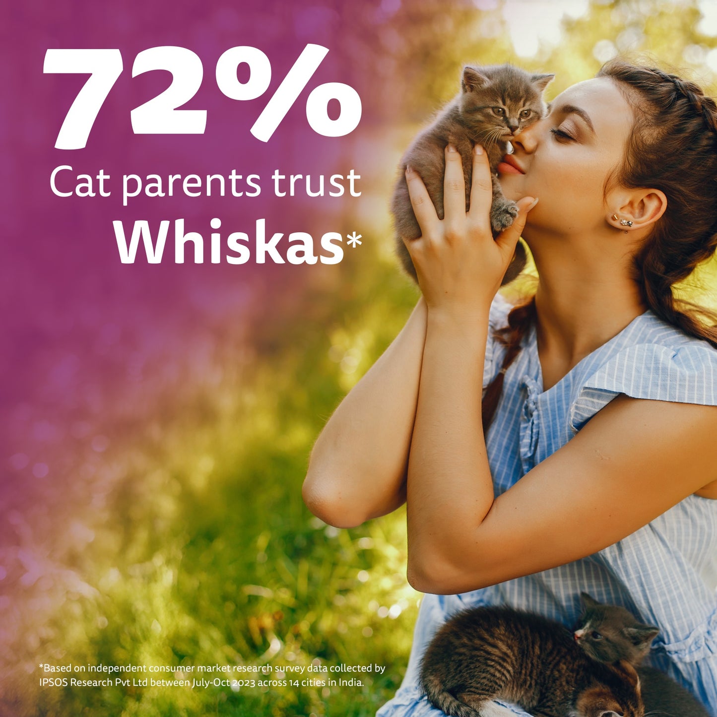 Whiskas Chicken With Salmon In Jelly Wet Food For Junior (2-12 Months) Kitten - 80 gm Pack