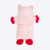 HUFT Oink-a-lot Squeaky Plush Toy For Dog - Pink - Heads Up For Tails