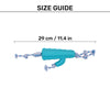 Dash Dog Texas Twist Rope Toy For Dog - White & Turquoise_07