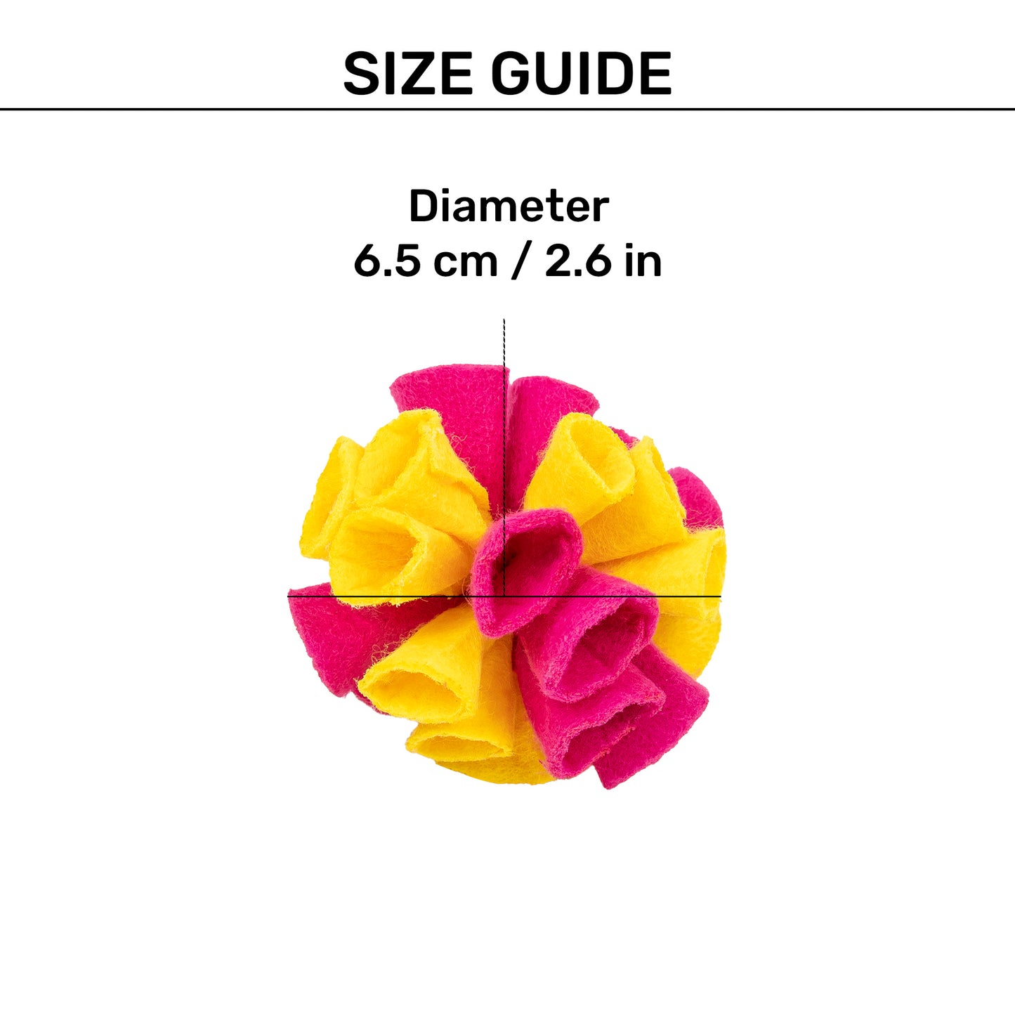 TLC Bouquet Ball Interactive Toys For Cat - Multicolor - Set of 2 - Heads Up For Tails