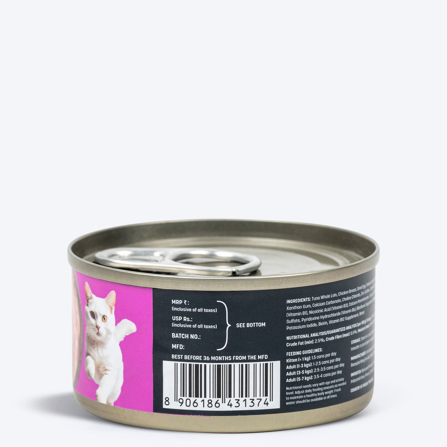 Meowsi By HUFT Tuna & Chicken in Mousse Canned Cat Wet Food - 80 gm - Heads Up For Tails