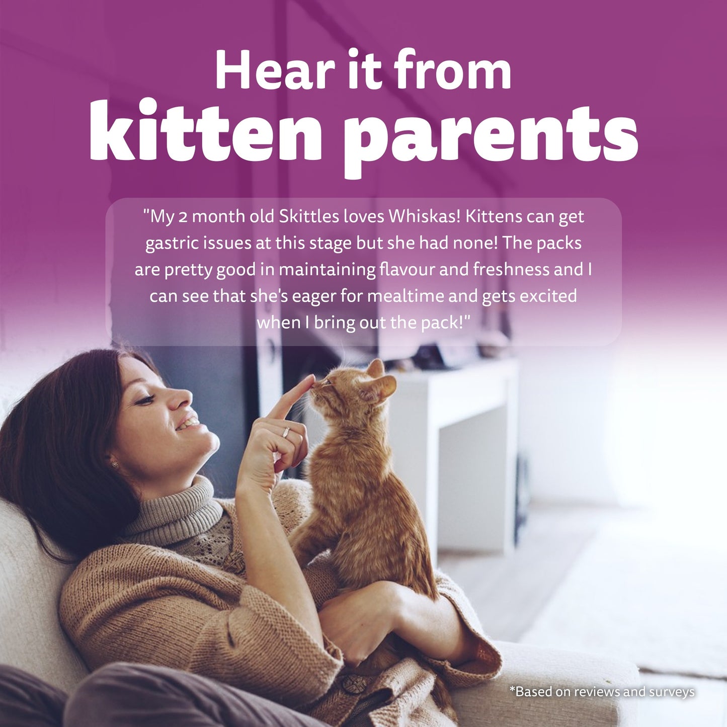 Whiskas Mackerel In Jelly Wet Food For Junior (2-12 Months) Kitten - 80 gm Pack - Heads Up For Tails