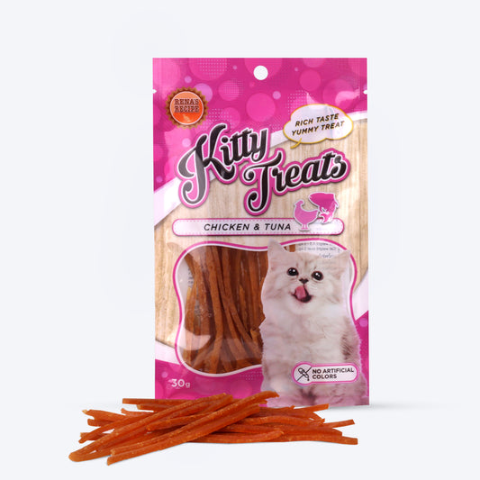 Kitty Treats Chicken & Tuna Cat Treat - 30 g - Heads Up For Tails