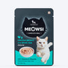 Meowsi by HUFT Chicken Breast with Quail Egg Mousse Cat Wet Food, 80 gm, grain-free, with vitamins and minerals.