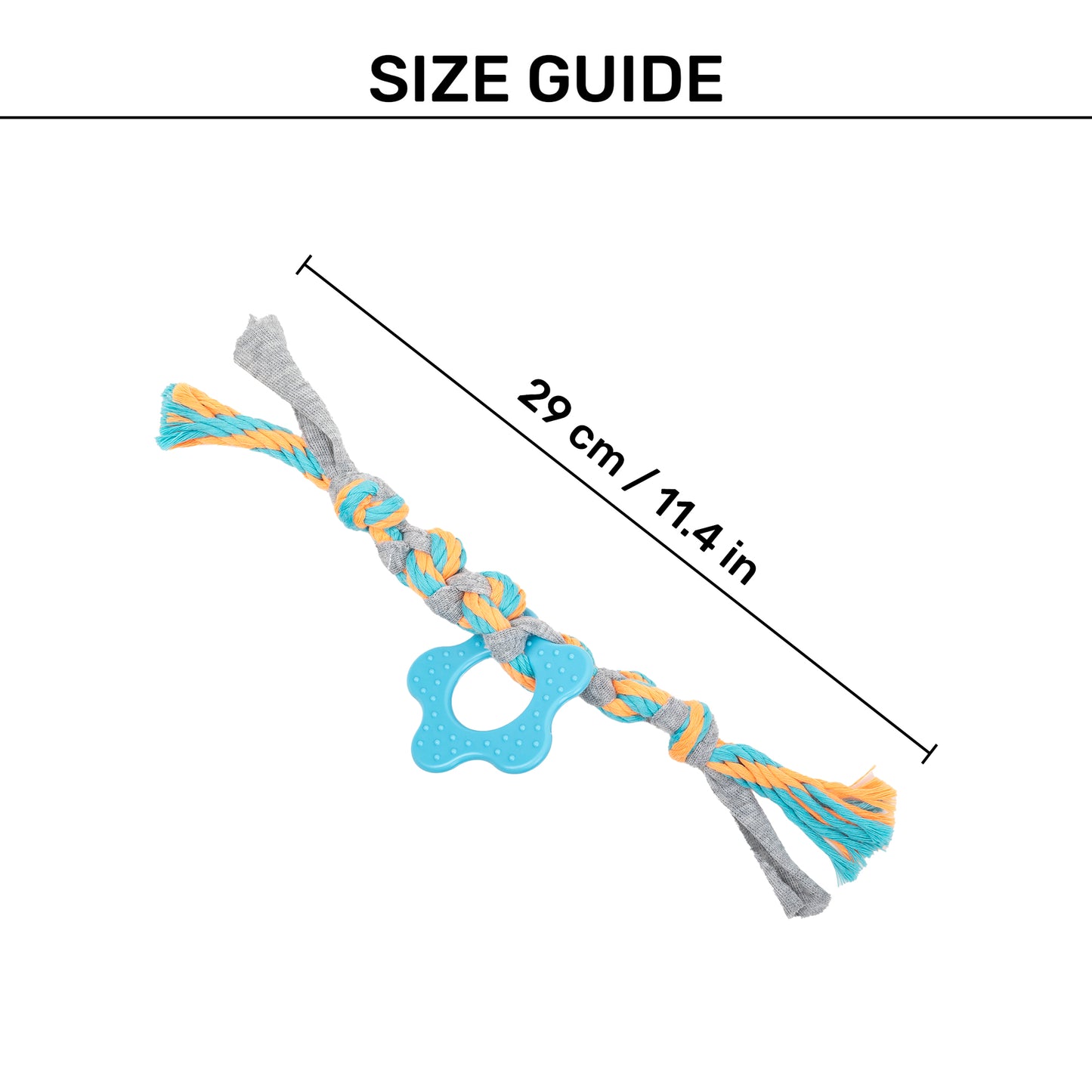 HUFT Chewsters Rope Toy for Puppies & Small Dogs - Multicolor_04