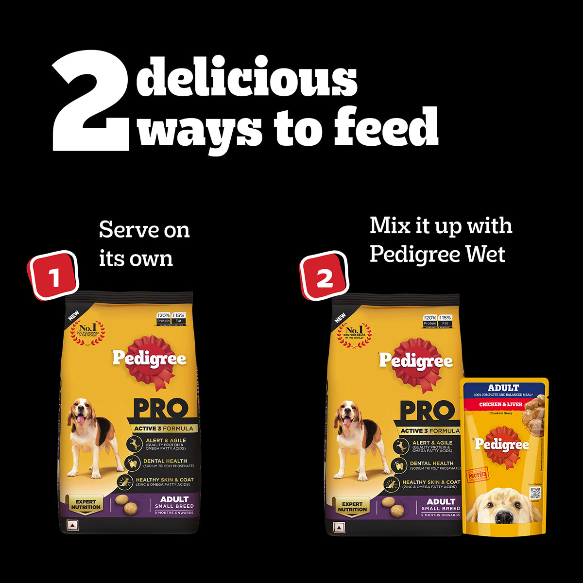 Pedigree PRO Expert Nutrition Adult Small Breed Dogs (9 Months Onwards) Dry Dog Food