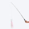 HUFT Pouncers Extendable Wand Toy For Cat - Pink & Black