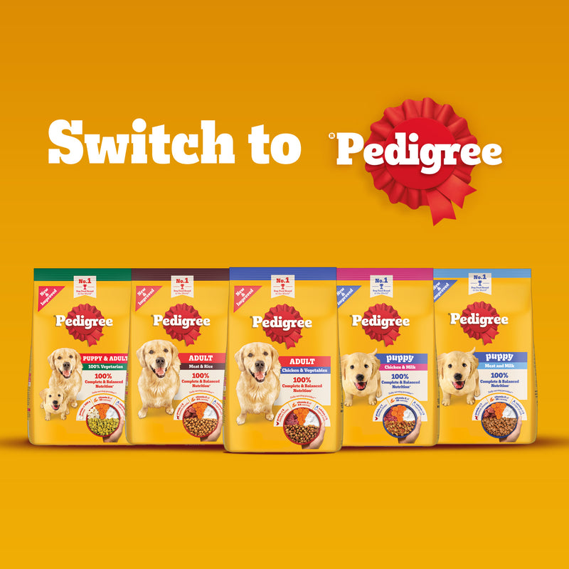 Pedigree Meat & Milk Puppy Dry Puppy Food - Heads Up For Tails