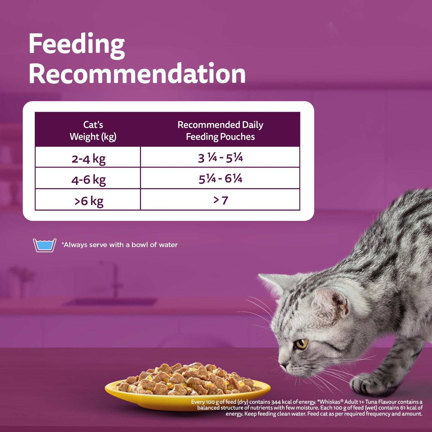 Whiskas Tuna And White Fish Wet Food For Adult Cat - 80 gm