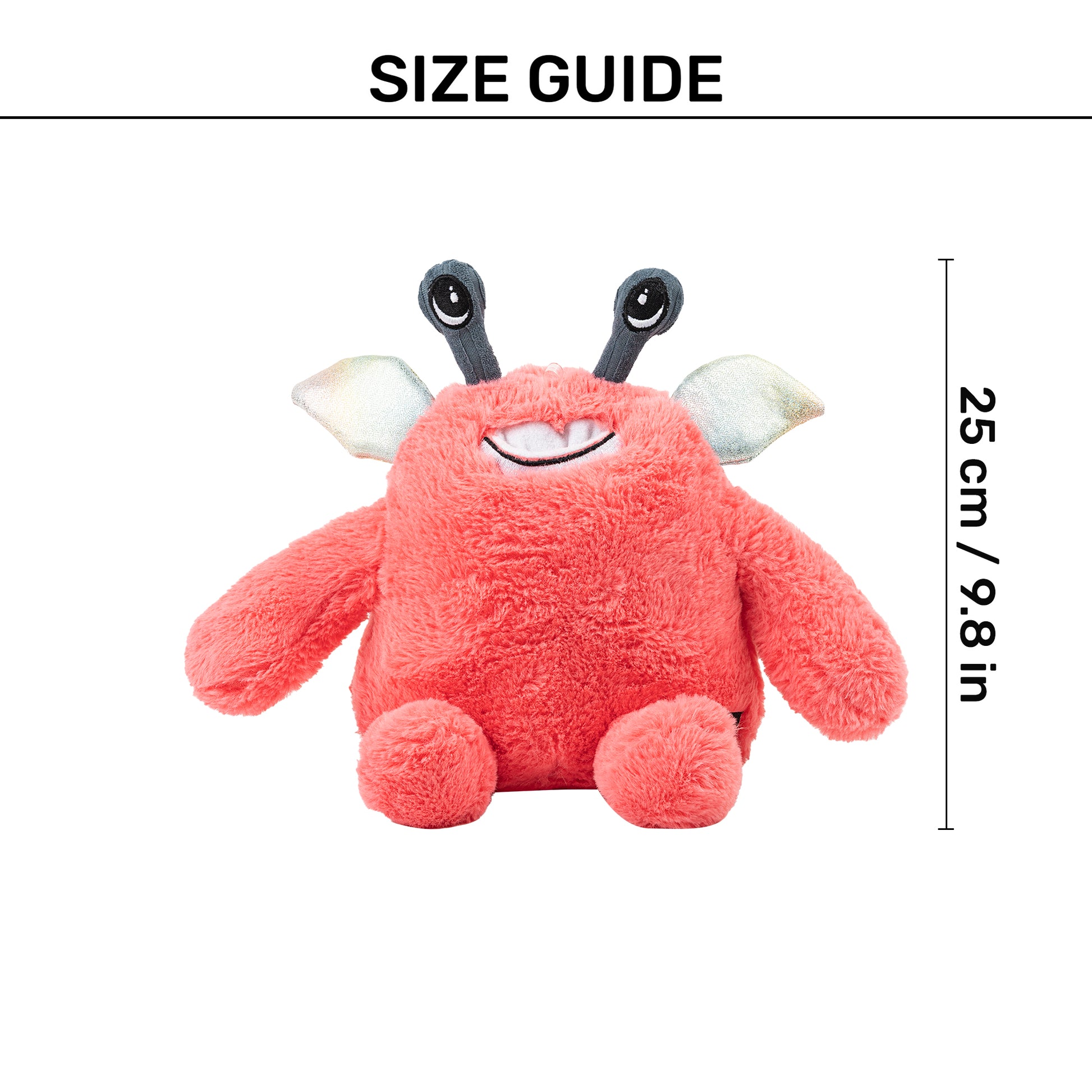 HUFT Pinka-Boo Squeaky Cuddle Plush Toy For Dog - Pink - Heads Up For Tails