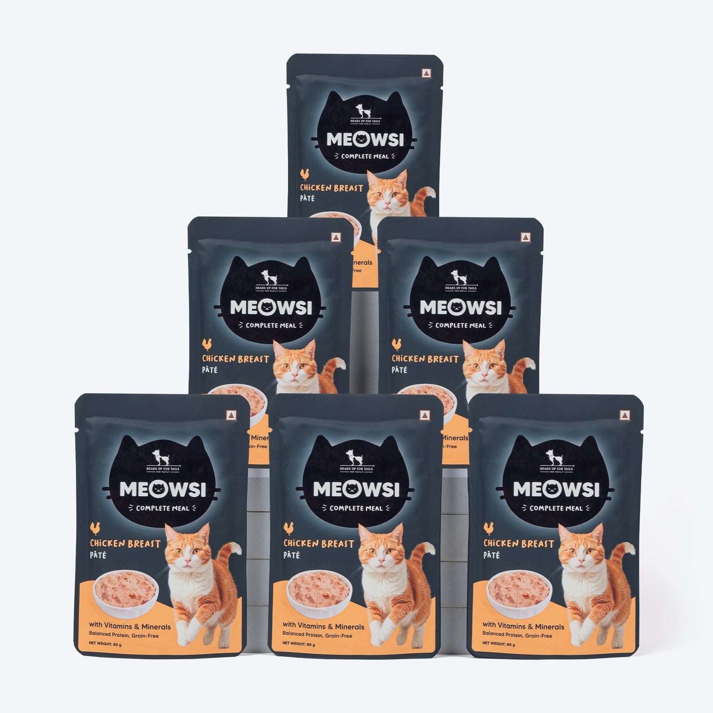 Meowsi by HUFT Chicken Breast Pate Cat Wet Food - 80 gm - Heads Up For Tails