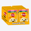 Pedigree Chicken & Liver Chunks in Gravy with Vegetables Wet Puppy Food - 70Gm Packs - Heads Up For Tails