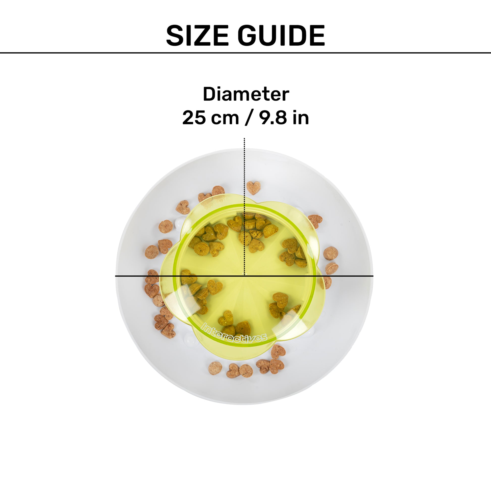 HUFT Push Push Yum! Treat Dispensing Interactive Toy For Dog - White & Green - Heads Up For Tails