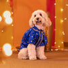 HUFT Royal Elephant Brocade Kurta For Dog & Cat - Navy Blue - Heads Up For Tails