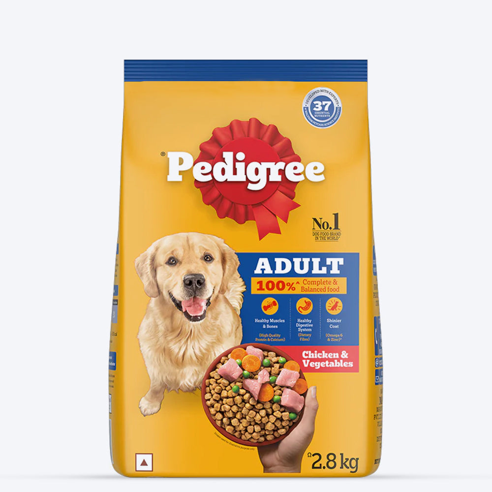 Pedigree Chicken & Vegetables Adult Dry Dog Food - Heads Up For Tails