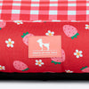 HUFT Berrylicious Lounger Bed For Dog - Red and Pink - Heads Up For Tails