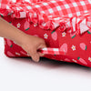 HUFT Berrylicious Lounger Bed For Dog - Red and Pink - Heads Up For Tails