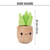 HUFT Evergreen Plant Squeaky Plush Toy For Dog - Brown & Green - Heads Up For Tails