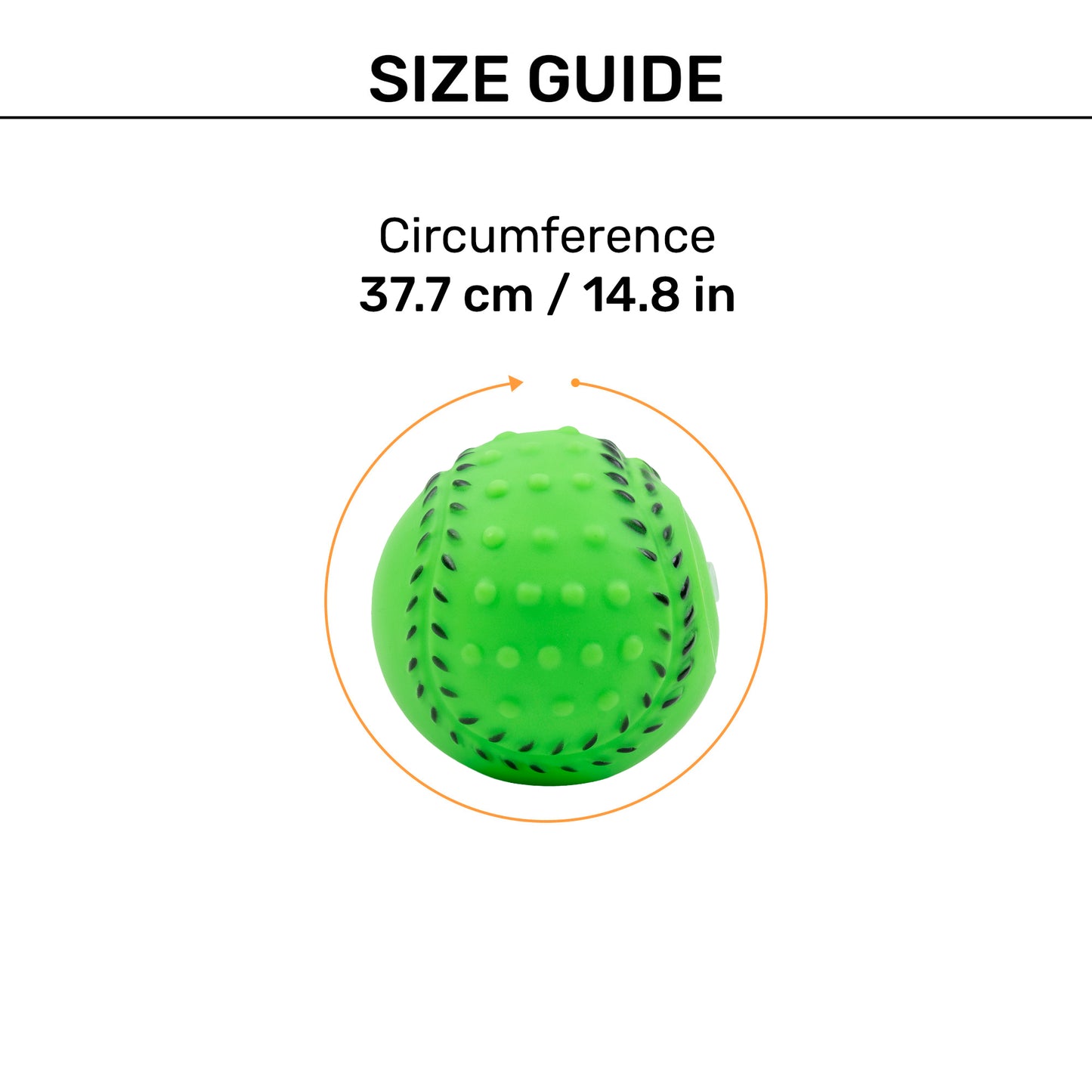 TLC Squeeshy Ball Chew Toy For Dog - Green - Heads Up For Tails