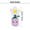 HUFT Dreamy Daisy Squeaky Plush Toy For Dog - Purple & White - Heads Up For Tails